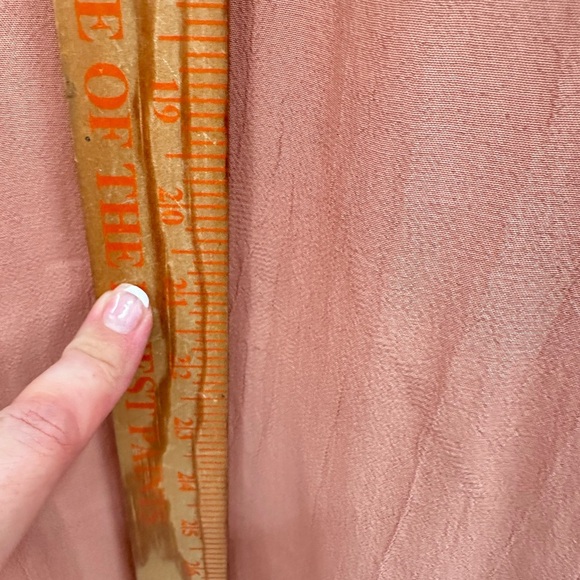 NATAYA Pink crepe embroidered split hem midi woman maxi timeless dress NWT 2X - Picture 5 of 11